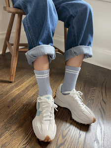 LE BON SHOPPE boyfriend socks blue grey