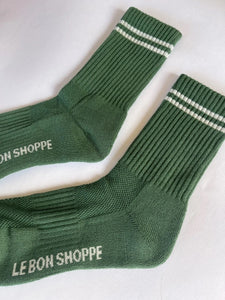 LE BON SHOPPE boyfriend socks moss