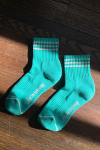 LE BON SHOPPE girlfriend socks emerald