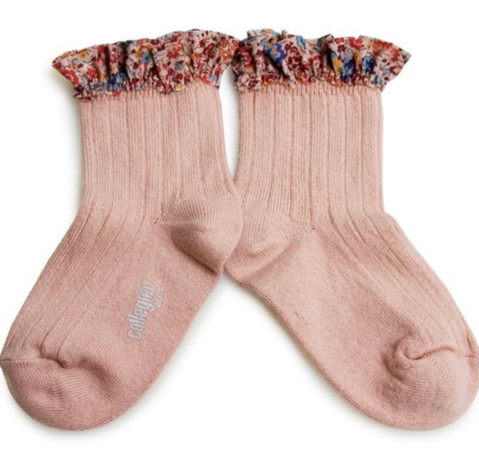 COLLEGIEN kous liberty VIEUX ROSE