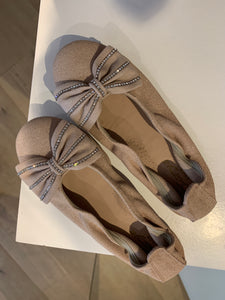 CLARYS ballerina nude glitterstrik