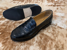 Afbeelding in Gallery-weergave laden, GALLUCCI mocassin croco zwart
