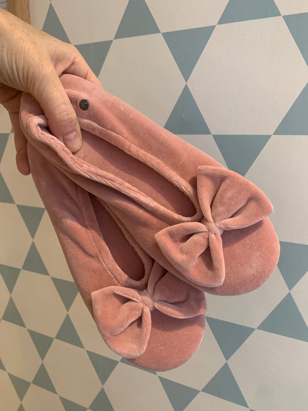 ISOTONER ballerinapantoffel oudroze