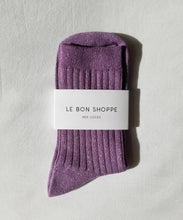 Afbeelding in Gallery-weergave laden, LE BON SHOPPE her socks lurex lilac
