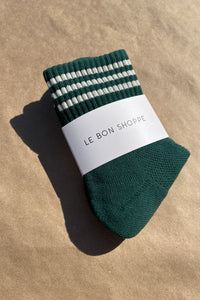 LE BON SHOPPE girlfriend socks hunter green