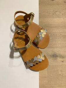 POM D'API sandaal varen metallic